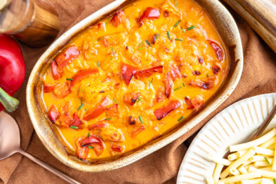 Paprika-Sahne-Hähnchen ohne Fix