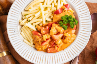 Paprika-Sahne-Hähnchen ohne Fix