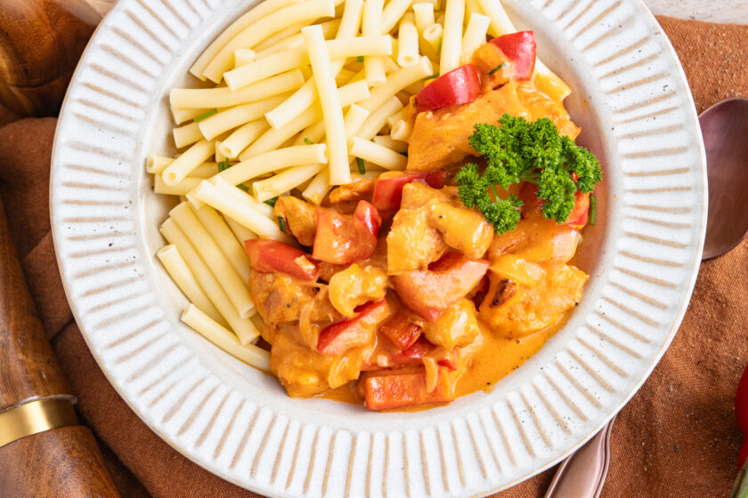 Paprika-Sahne-Hähnchen ohne Fix