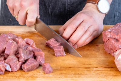 Fleisch schneiden