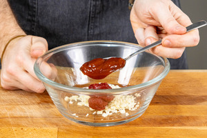 BBQ Sauce dazugeben