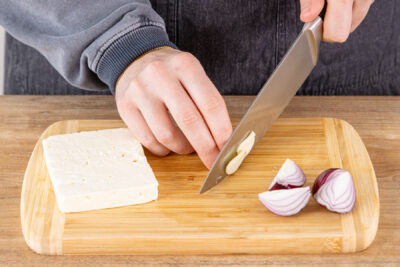 Knoblauch schneiden