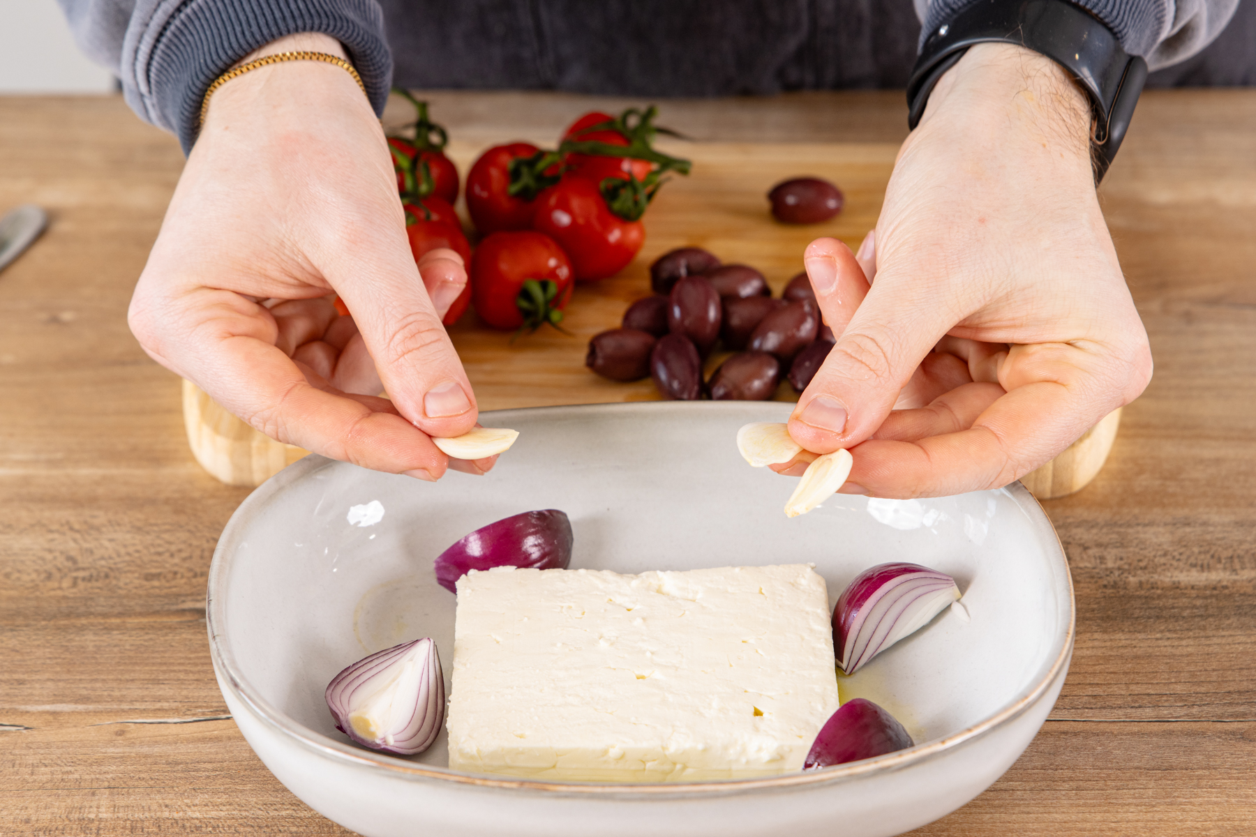 Schafskäse überbacken wie beim Griechen | Rezept