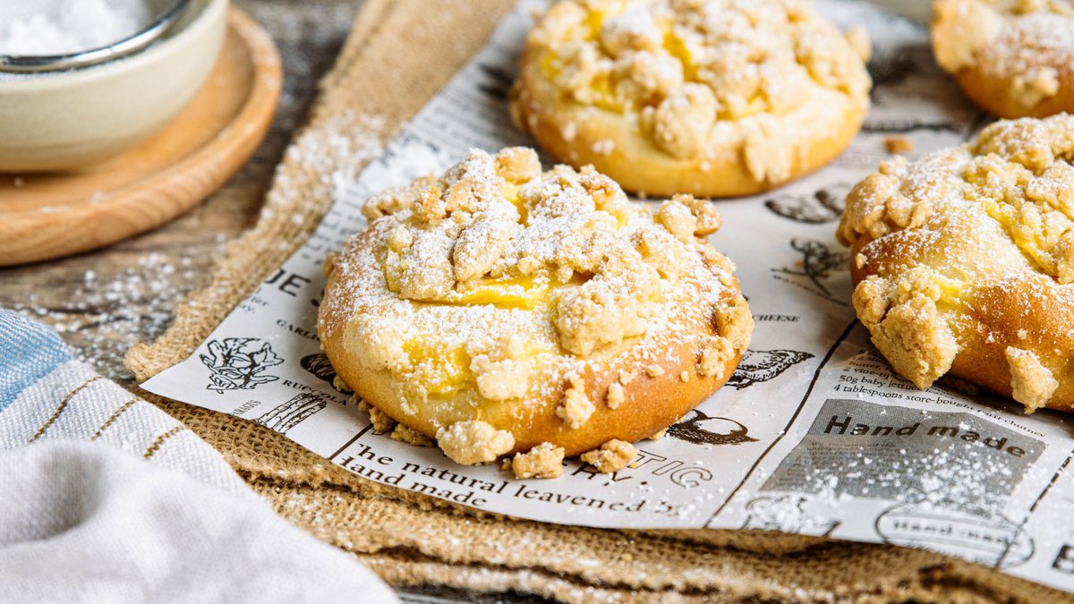 Streuseltaler mit Pudding | Rezept - eat.de