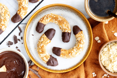 Vegane Mandelhörnchen