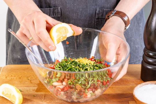 Weißer Bohnensalat: mediterran &amp; leicht | Rezept