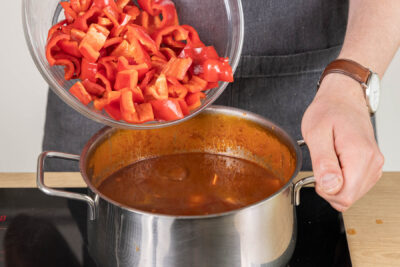 Paprika dazugeben