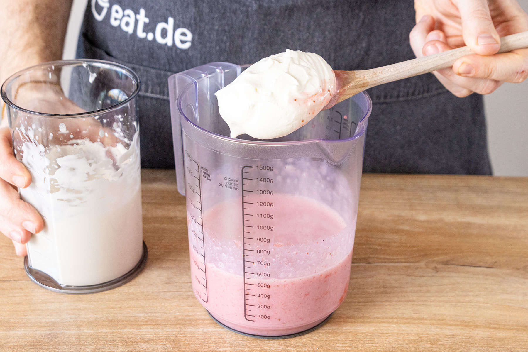 Erdbeereis selber machen | Rezept