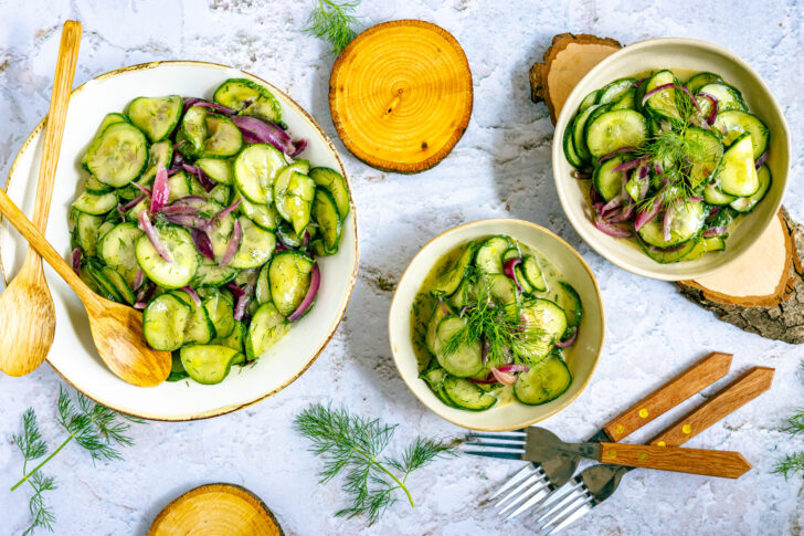 Gurkensalat mit Dill