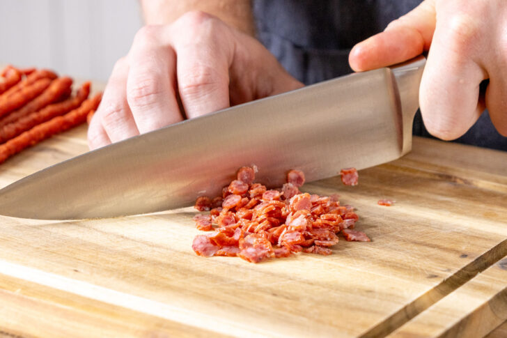 Salami schneiden