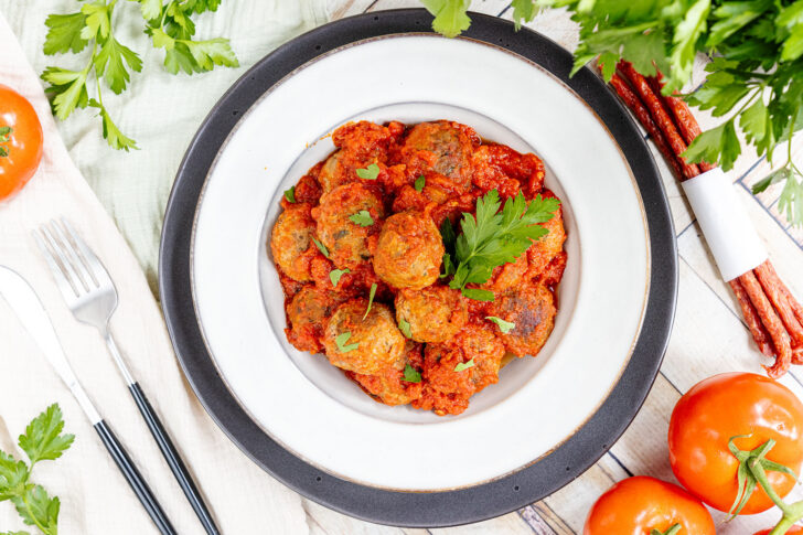Italienische Hackbällchen Polpette al sugo
