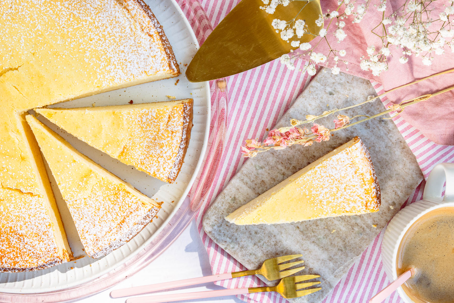 Käsekuchen Ohne Boden Mit Grieß Vom Blech eat.de