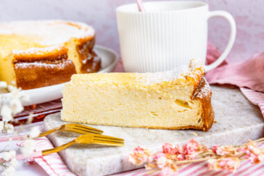 Käsekuchen ohne Boden mit Grieß