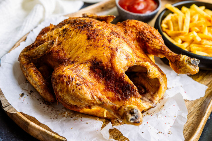 Knuspriges Maishähnchen aus dem Backofen