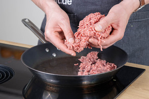 Hackfleisch anbraten
