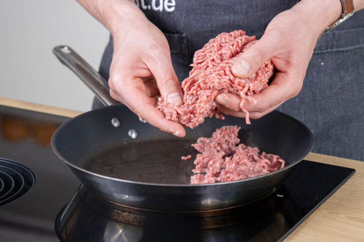 Hackfleisch anbraten