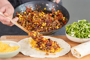 Burritos füllen