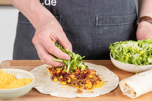Salat verteilen
