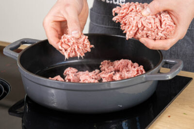 Hackfleisch anbraten