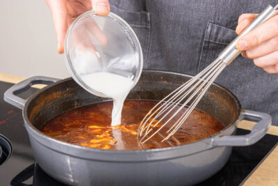 Sauce abbinden