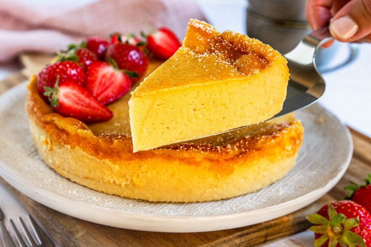 Veganer Käsekuchen ohne Boden
