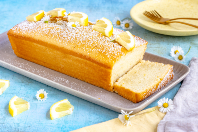 Zitronenkuchen ohne Ei, Butter und Milch