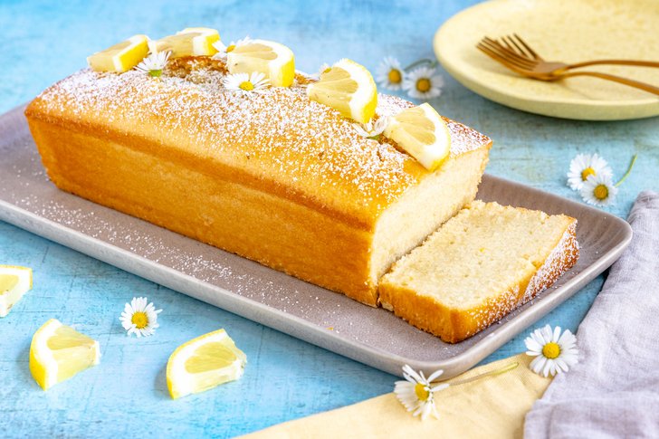 Zitronenkuchen ohne Ei, Butter und Milch