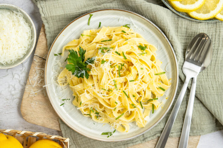 Zitronennudeln: Pasta al Limone