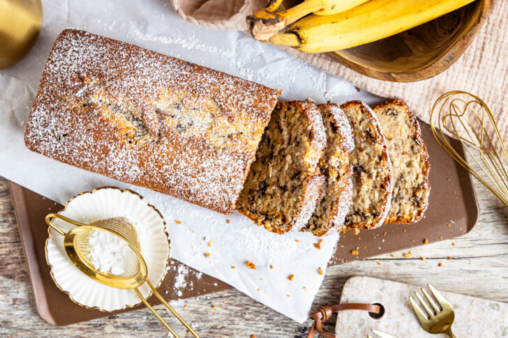 Bananenkuchen in der Kastenform