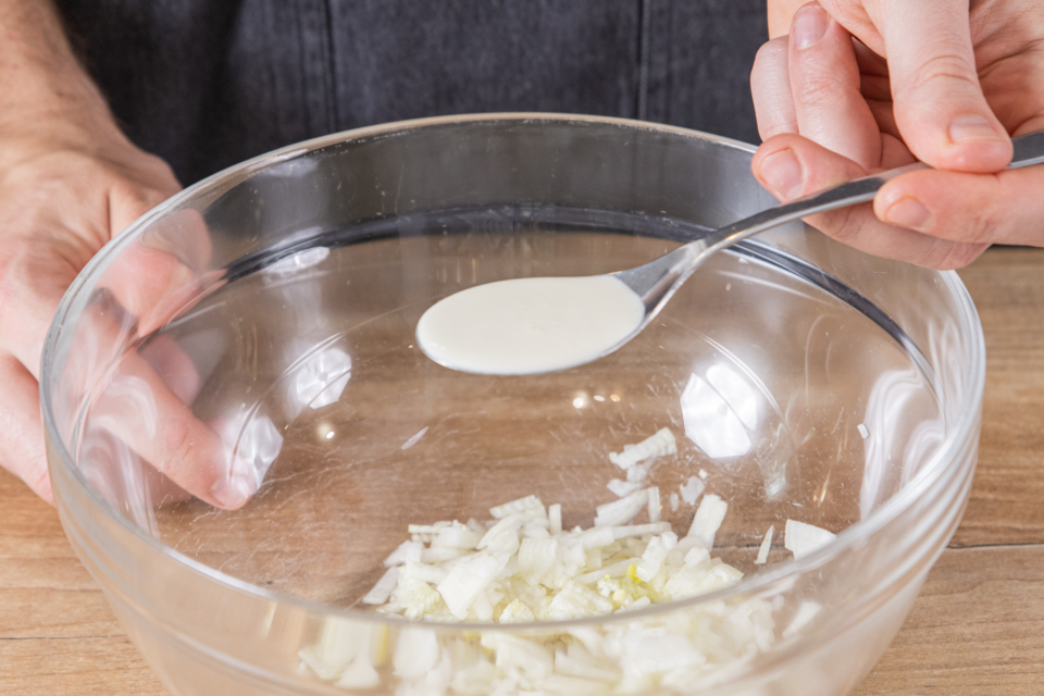 Bohnensalat mit Sahne | Rezept