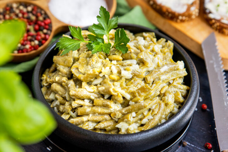 Bohnensalat mit Sahne