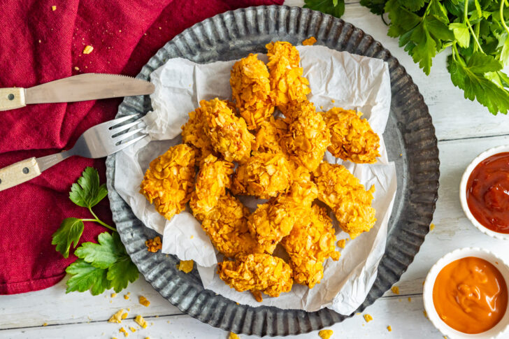 Chicken Nuggets in der Heißluftfritteuse backen