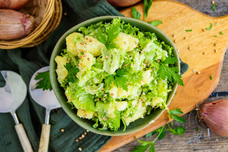 Endiviensalat mit Kartoffeln