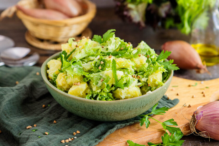 Endiviensalat mit Kartoffeln