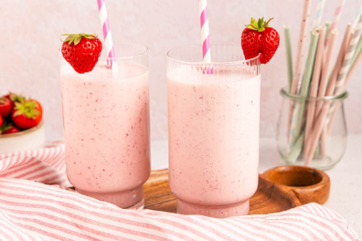 Erdbeer-Milchshake selber machen