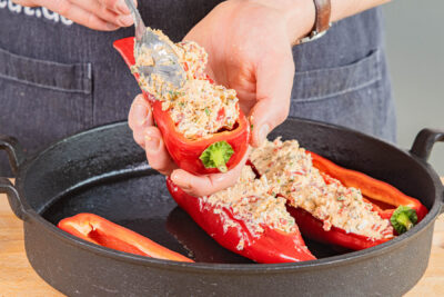 Paprika befüllen