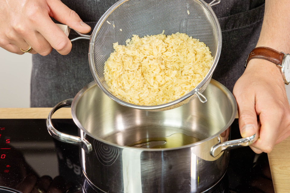 Gyrospfanne mit Reis Gyrospfanne mit Reis