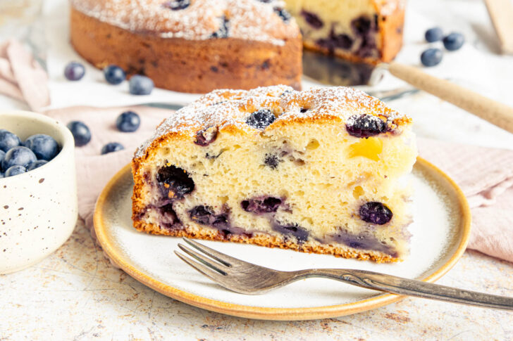 Saftiger Heidelbeerkuchen