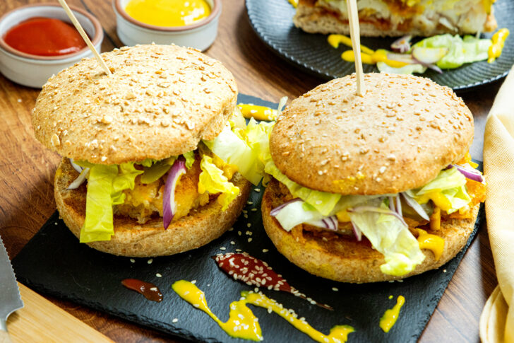 Knusprige Fischburger