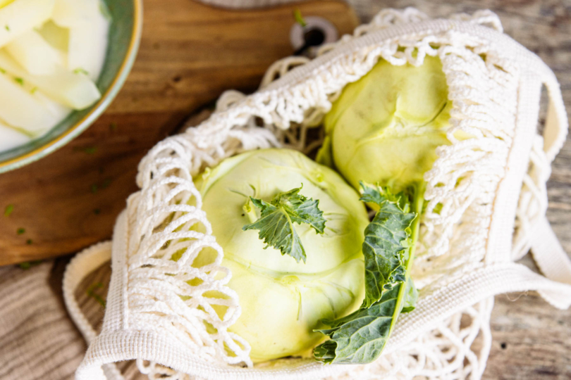 Kohlrabiblätter kann man essen