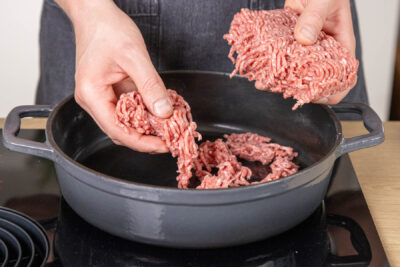 Hackfleisch anbraten