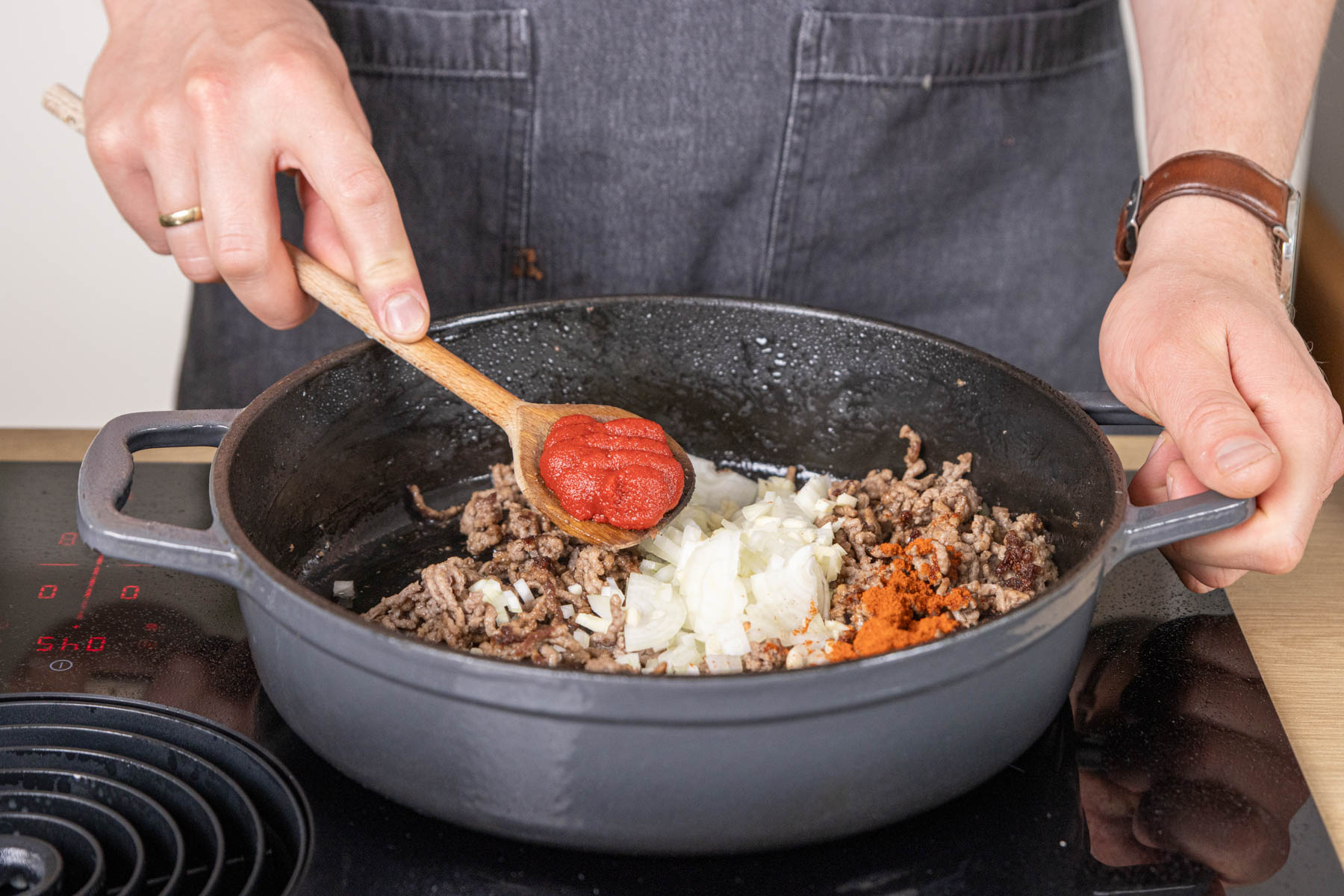 Kohltopf mit Hackfleisch