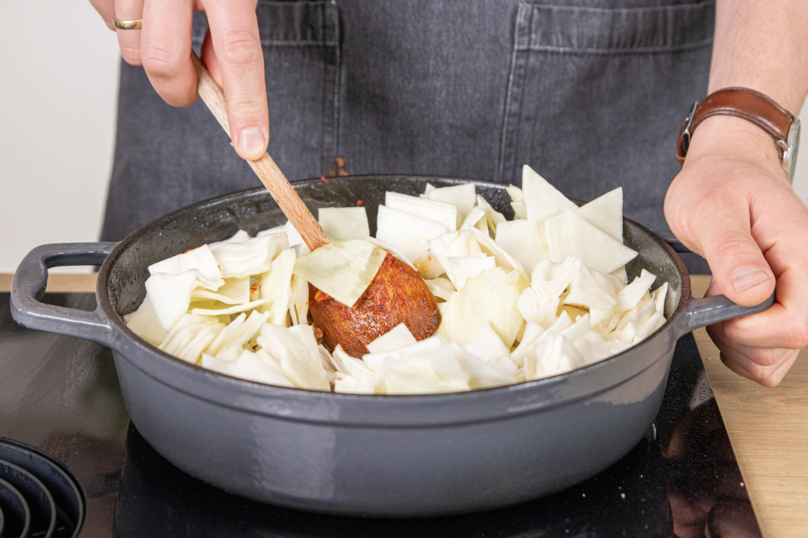 Kohltopf mit Hackfleisch