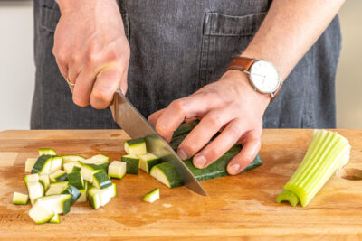 Zucchini schneiden