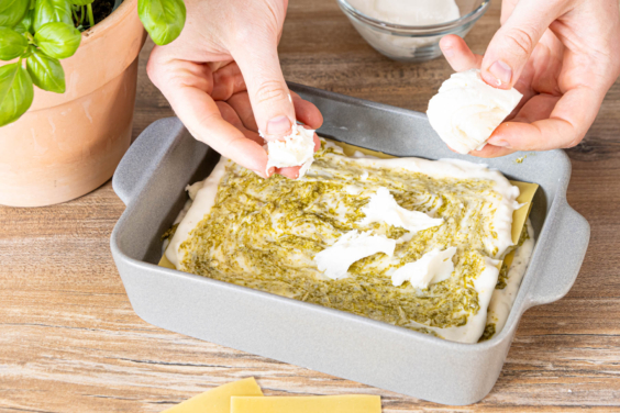 Ruck Zuck Nudelgratin: Schnelle Pesto-Lasagne | Rezept