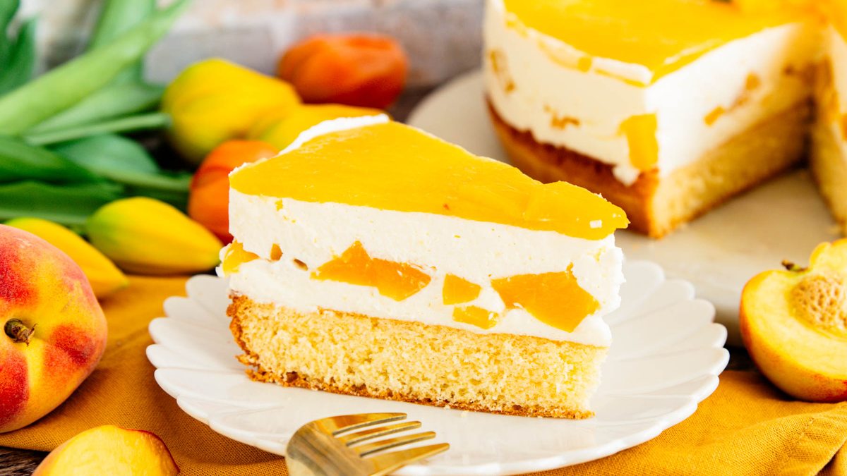 Pfirsich-Joghurt-Torte | Rezept - eat.de