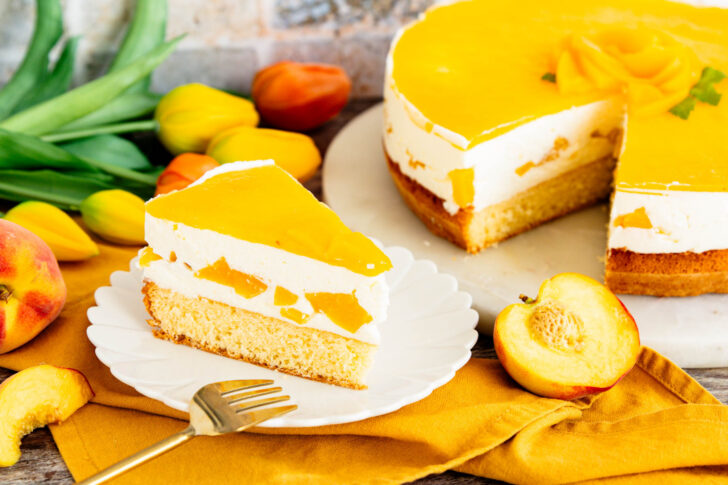 Pfirsich-Joghurt-Torte