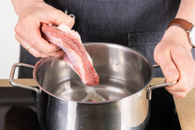 Rindfleisch dazugeben