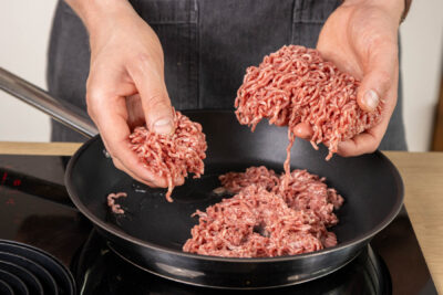 Hackfleisch anbraten
