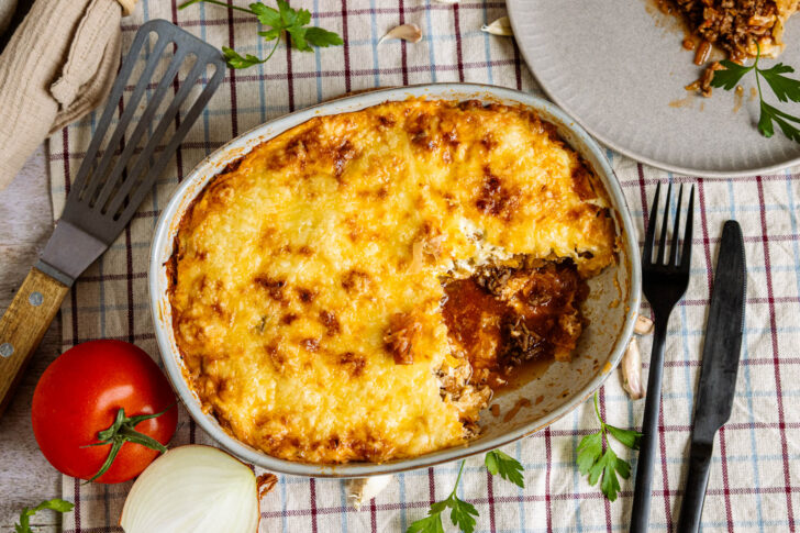 Sauerkrautauflauf mit Hackfleisch